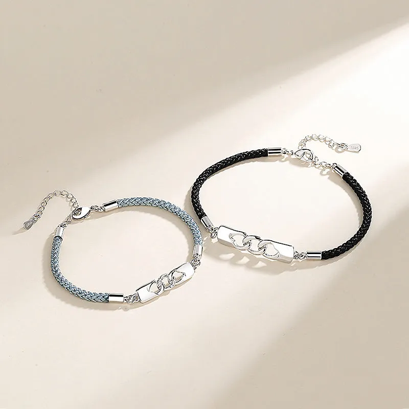 Love Lock Couple Bracelets