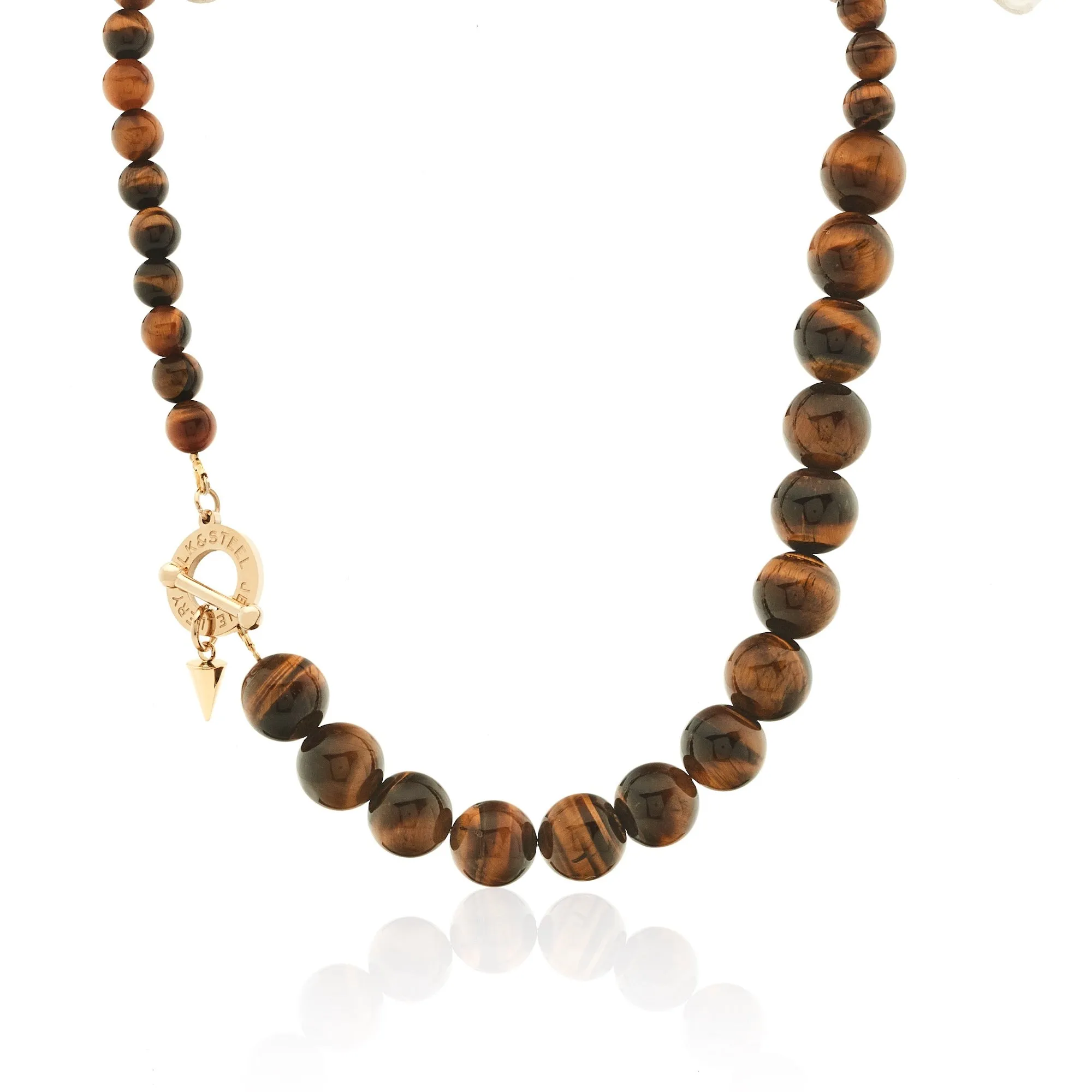 Luna Necklace Set / Tiger's Eye   Gold