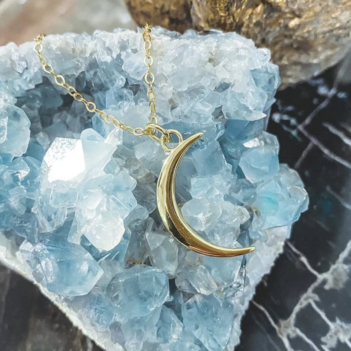 Manifest Moon Gold Necklace