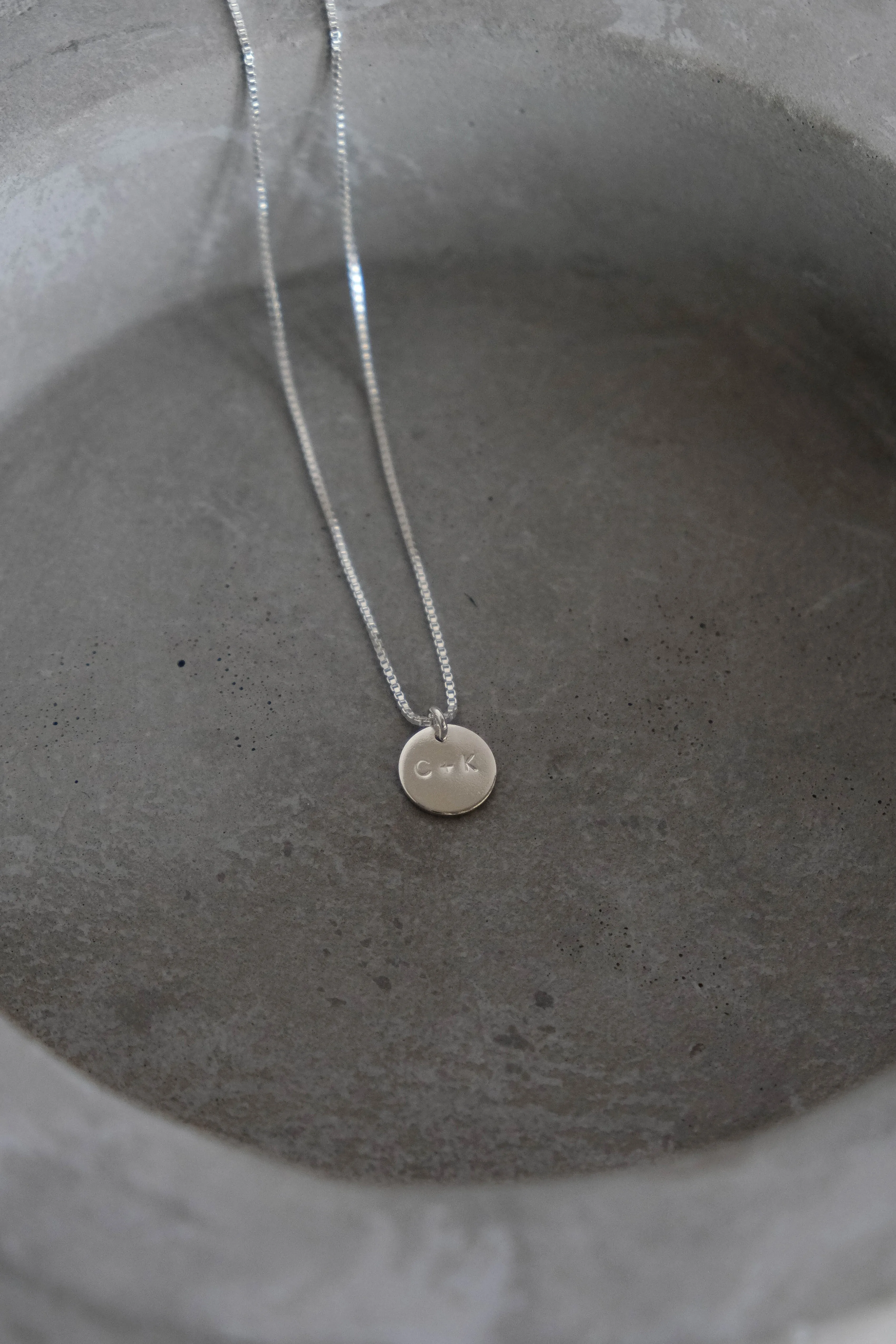 Micro Coin Personalized Necklace