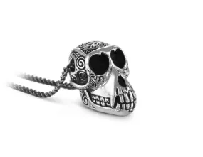 Monkey Skull Necklace - Silver