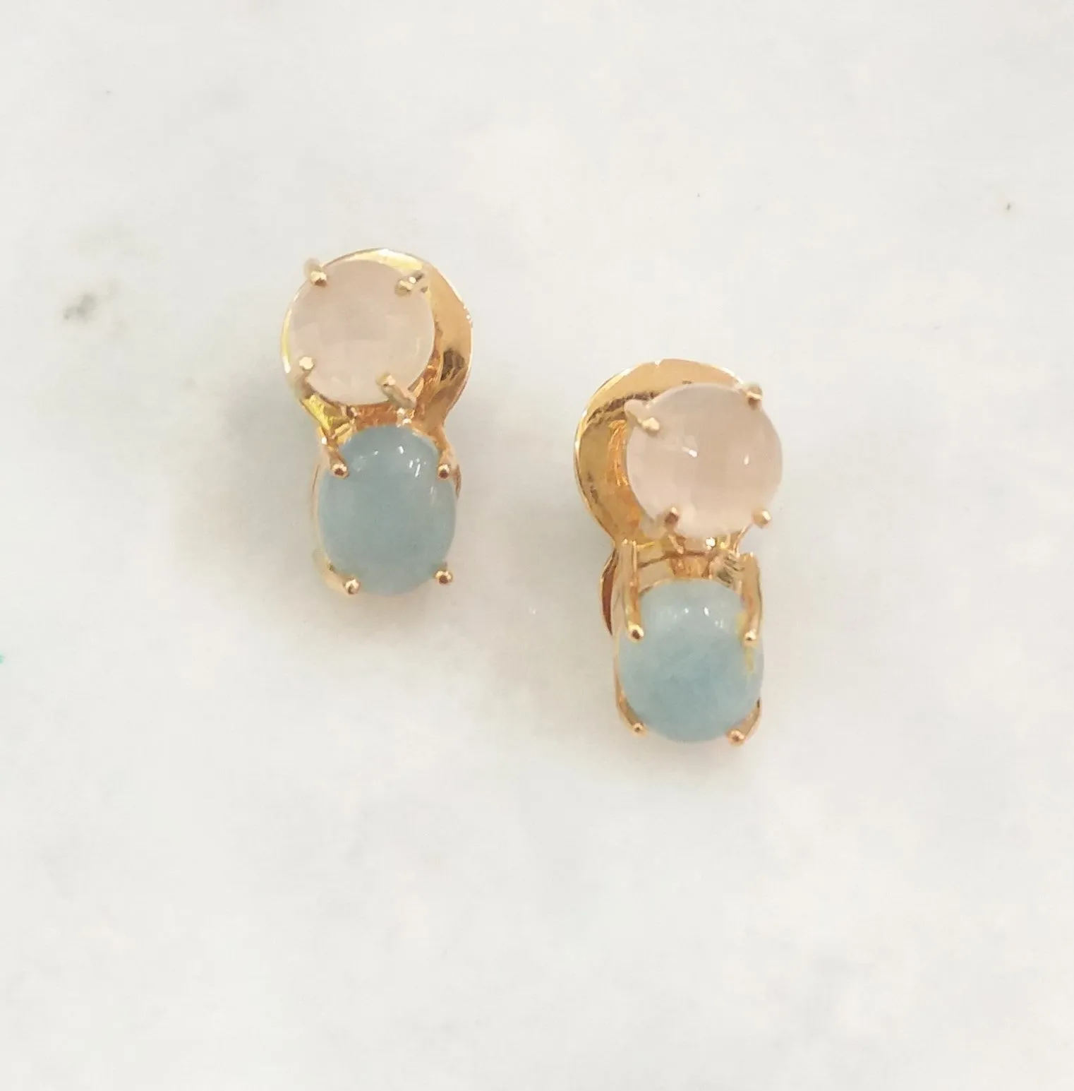 Moonstone and Aquamarine Separates Earrings