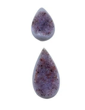 Natural Druzy Designer Focal Teardrop Shaped Bead From Brazil (Select One Bead)