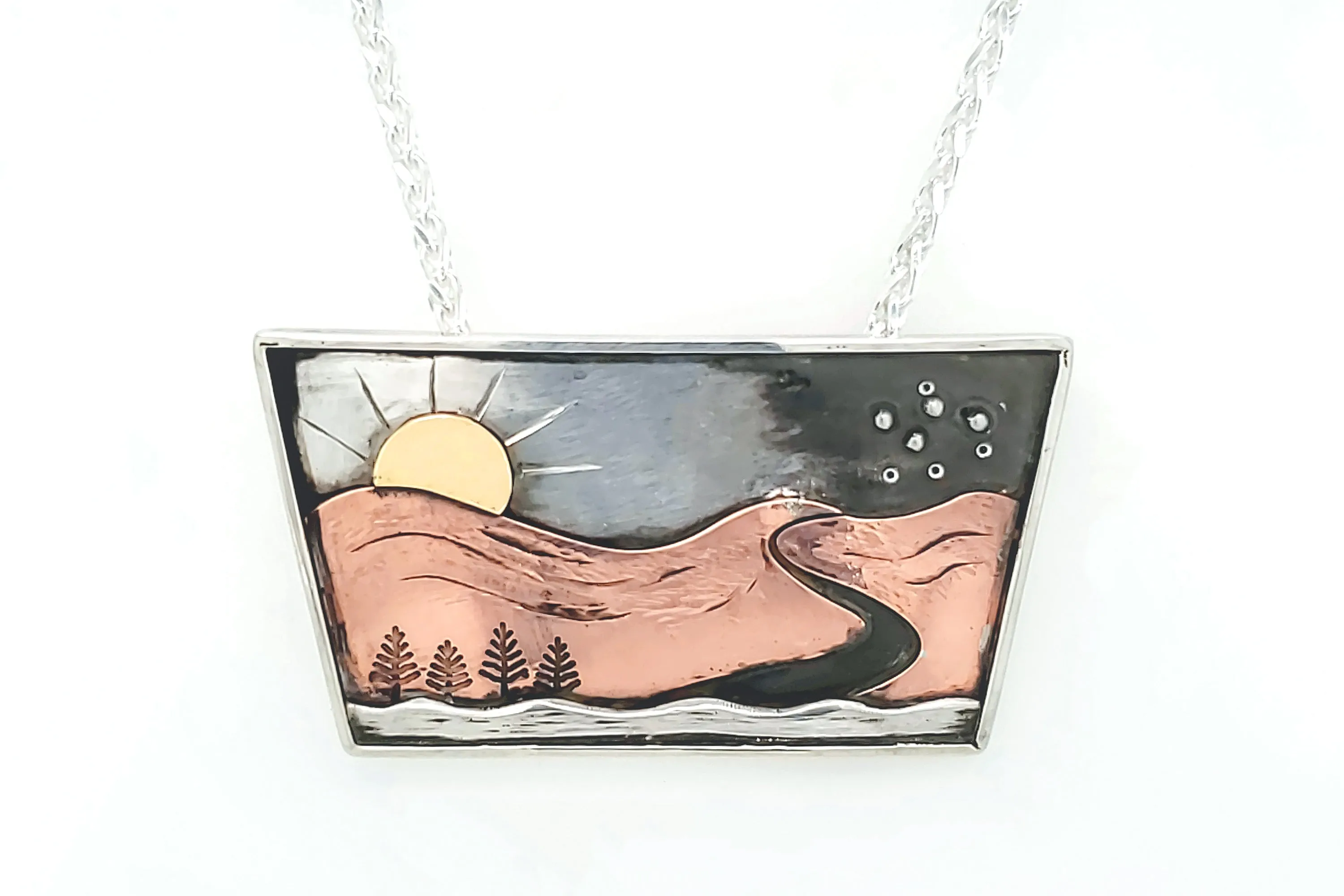 Nebraska Prairie Landscape Pendant