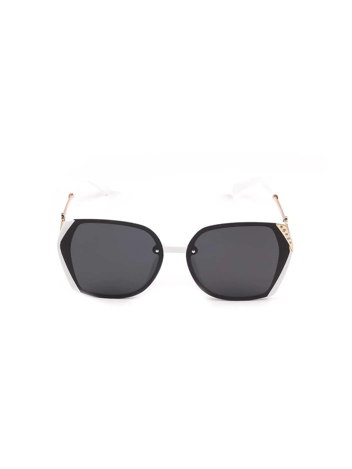 Odette Black Shaded Studded Sunglasses For Women