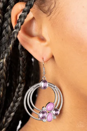 Paparazzi Dreamy Dewdrops - Purple Earrings