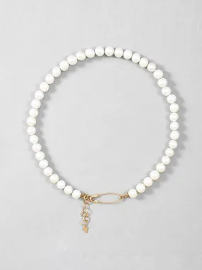 Pearl Safety Pin Choker