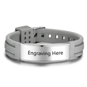 Personalized Custom ID Name Engrave Bracelet