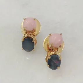 Pink Opal & Blue Opal Separates Earrings