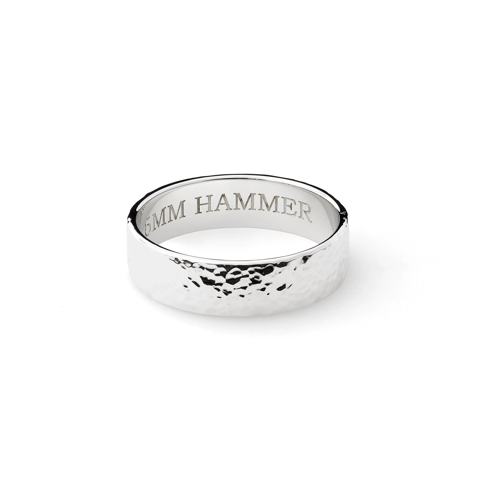 Platinum Gold F11Hammer Wedding Band