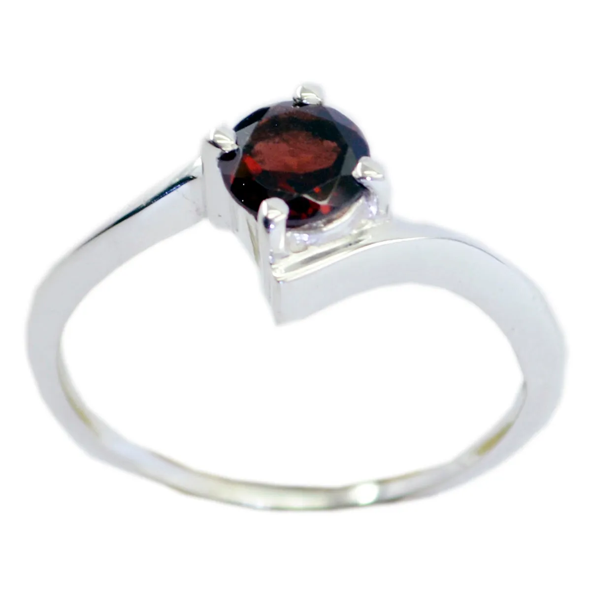 Radiant Gems Garnet Sterling Silver Ring Birthstone Jewelry For Moms