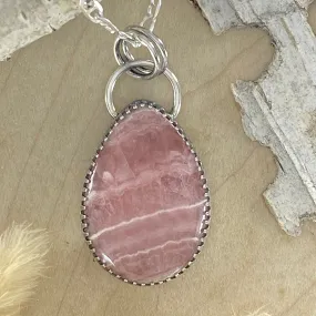 Rhodochrosite Pendant Necklace