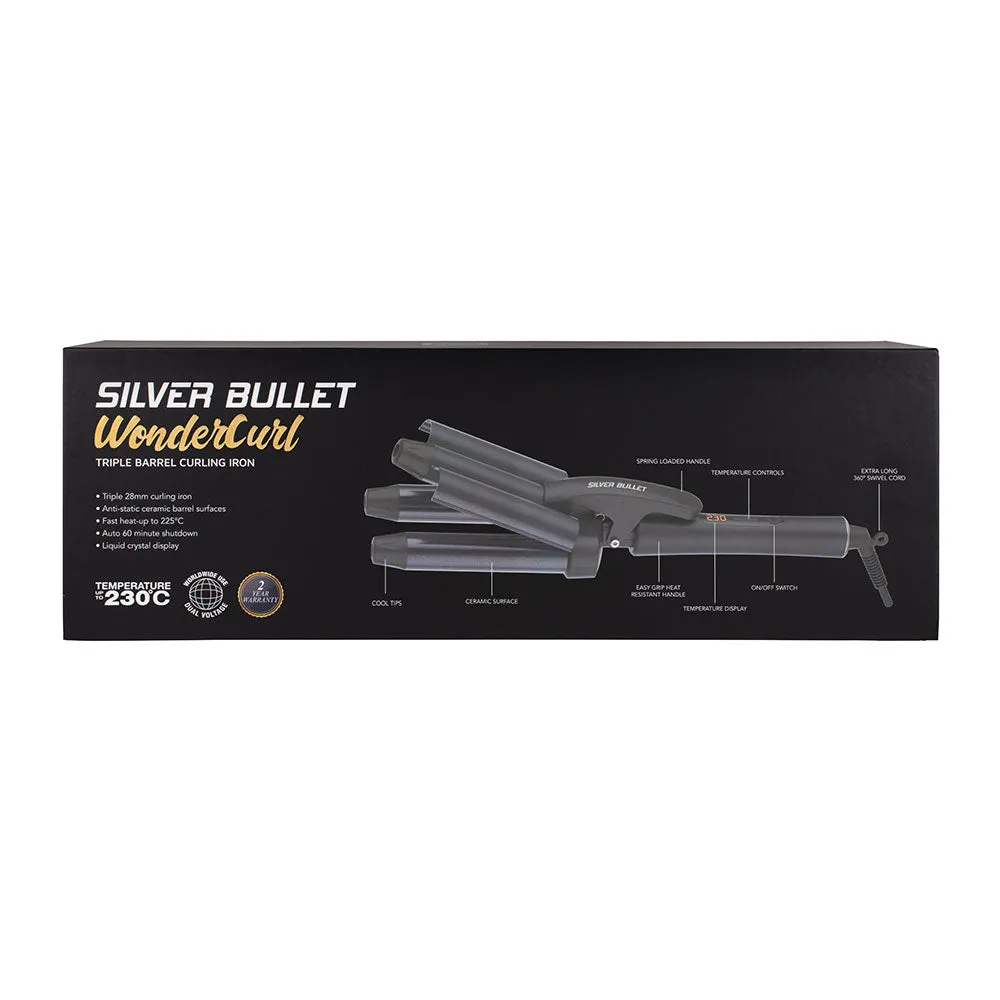 SILVER BULLET TRIPLE WAVER CERAMIC CURLER, 210