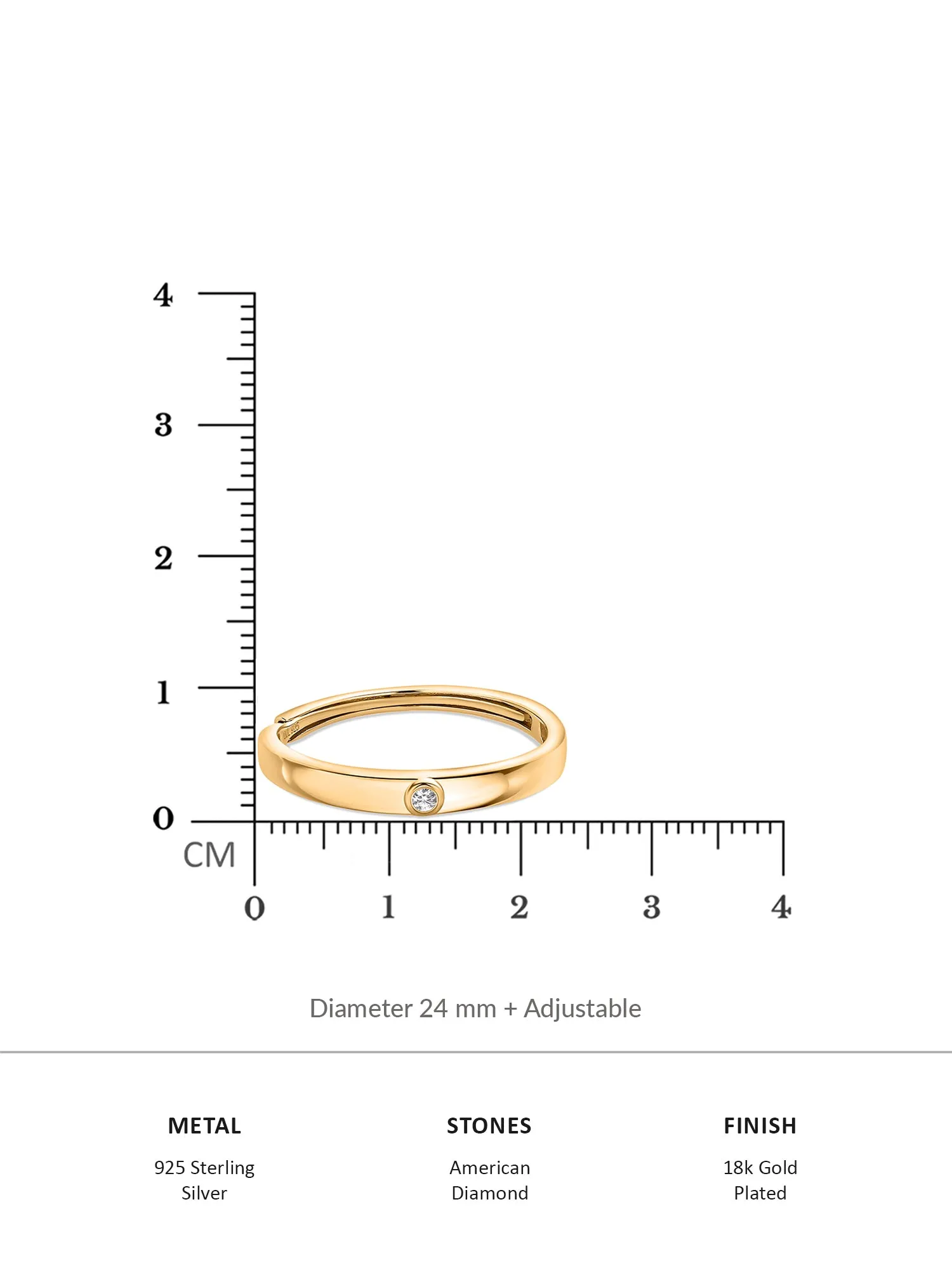 Solitaire Band Ring For Men