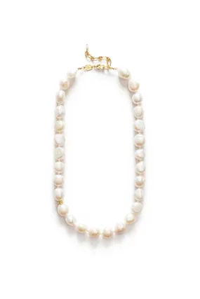 STELLAR PEARLY NECKLACE-GOLD