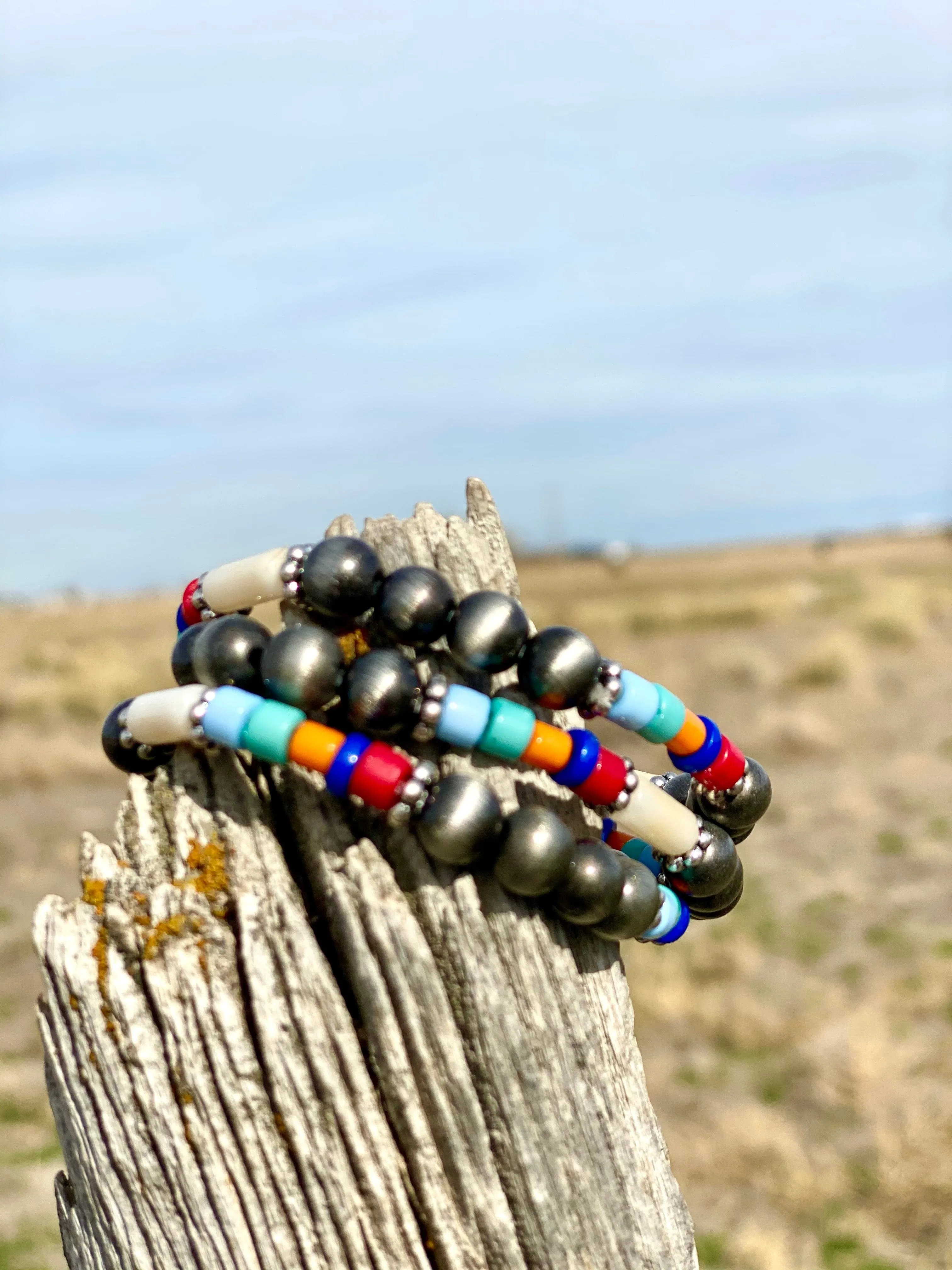 The Holiday Colors Stack Bracelet Set