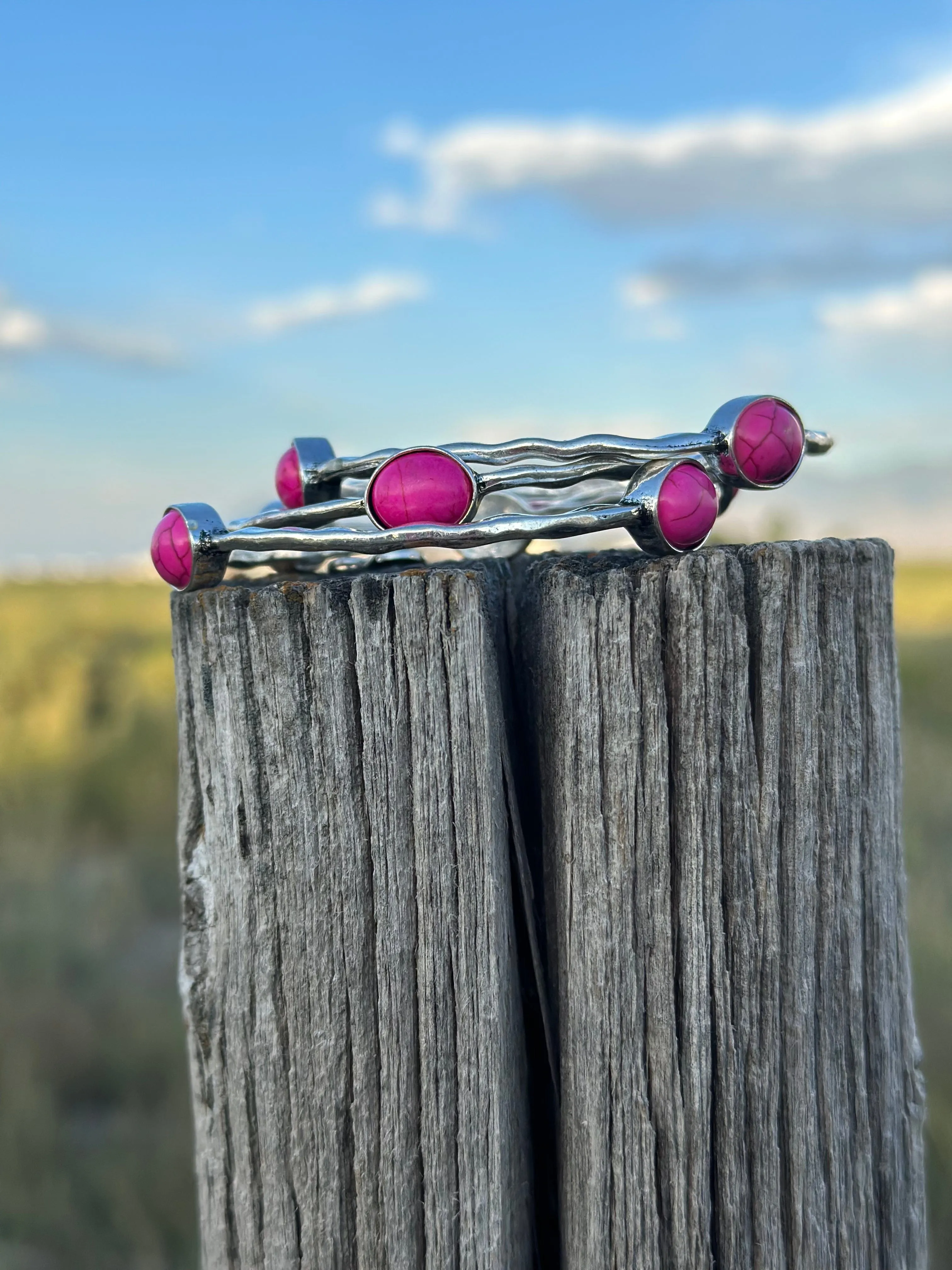 The Think Pink Bracelet Stack