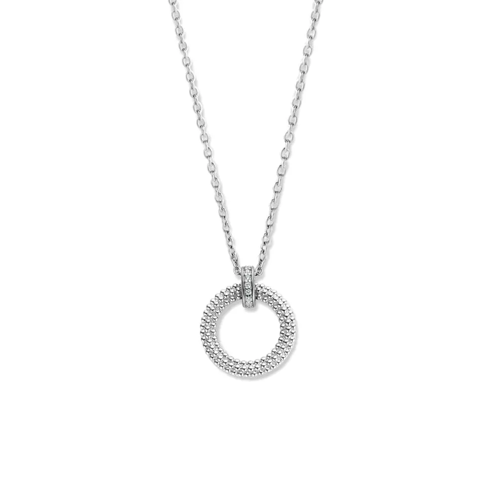 Ti Sento Silver Circle Pendant