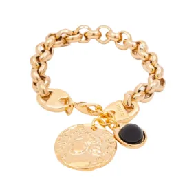 TUCCO SAN LORENZO BRACELET WITH BLACK CRYSTAL