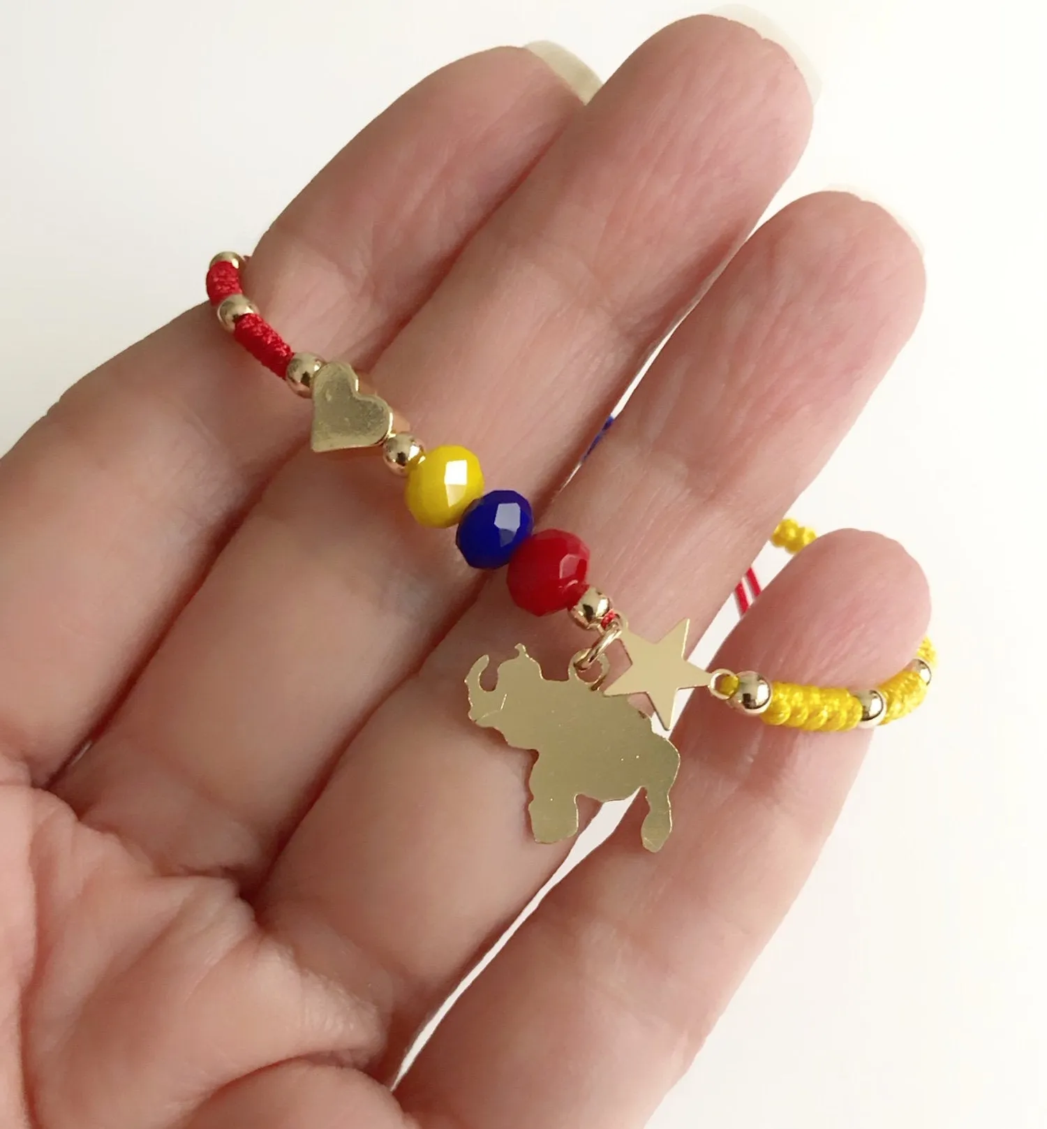 Venezuela Map Bracelet, Tricolor Venezuelan Flag, Pulseras de Venezuela,