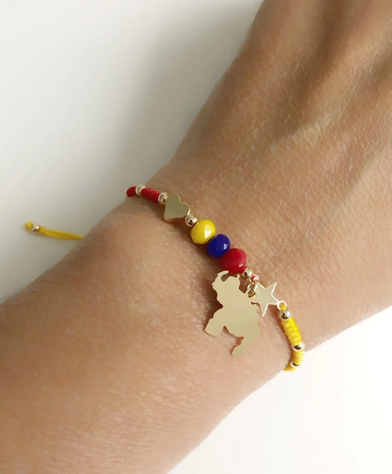 Venezuela Map Bracelet, Tricolor Venezuelan Flag, Pulseras de Venezuela,