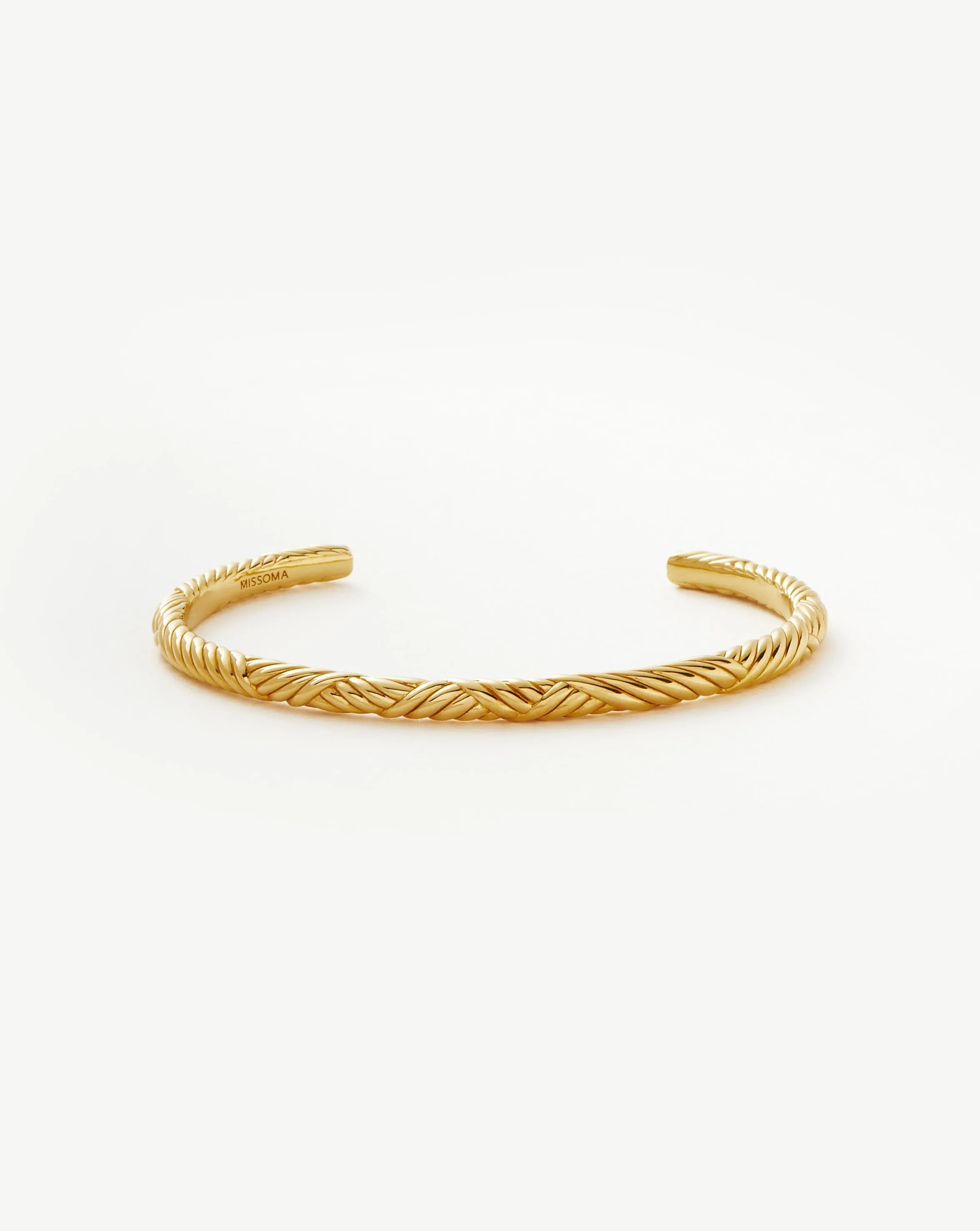 Wavy Ridge Gemelli Cuff Bracelet