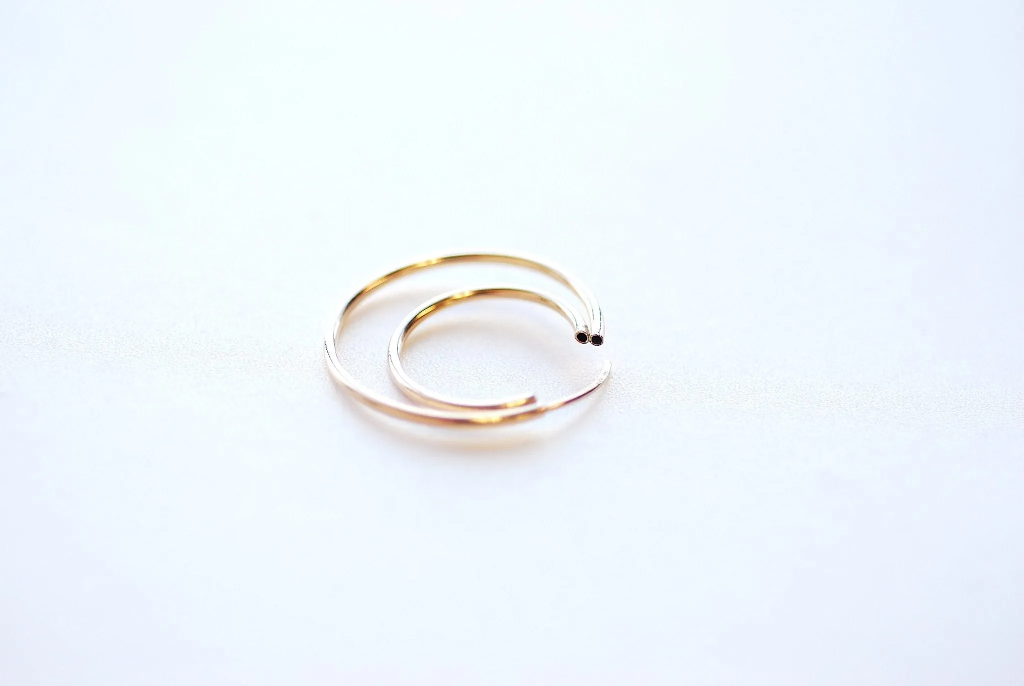 Wholesale 14k Gold Filled Double Hoop Earrings, 24mm Hoop Earrings, Thin Minimalist Circle Earrings, Large Medium Hoop Earrings, Gold Hoop Earrings