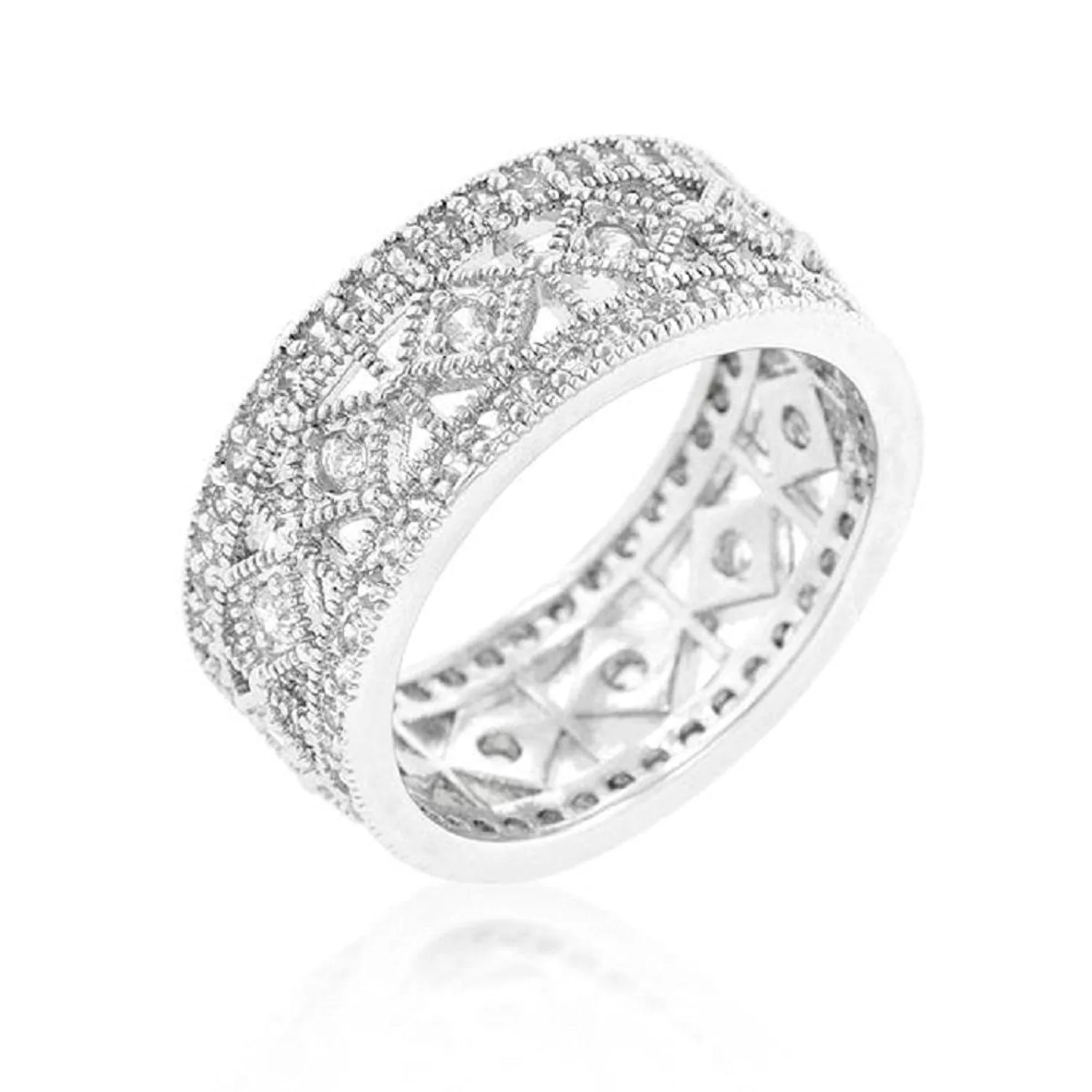 WildKlass Simple Classic Cubic Zirconia Band