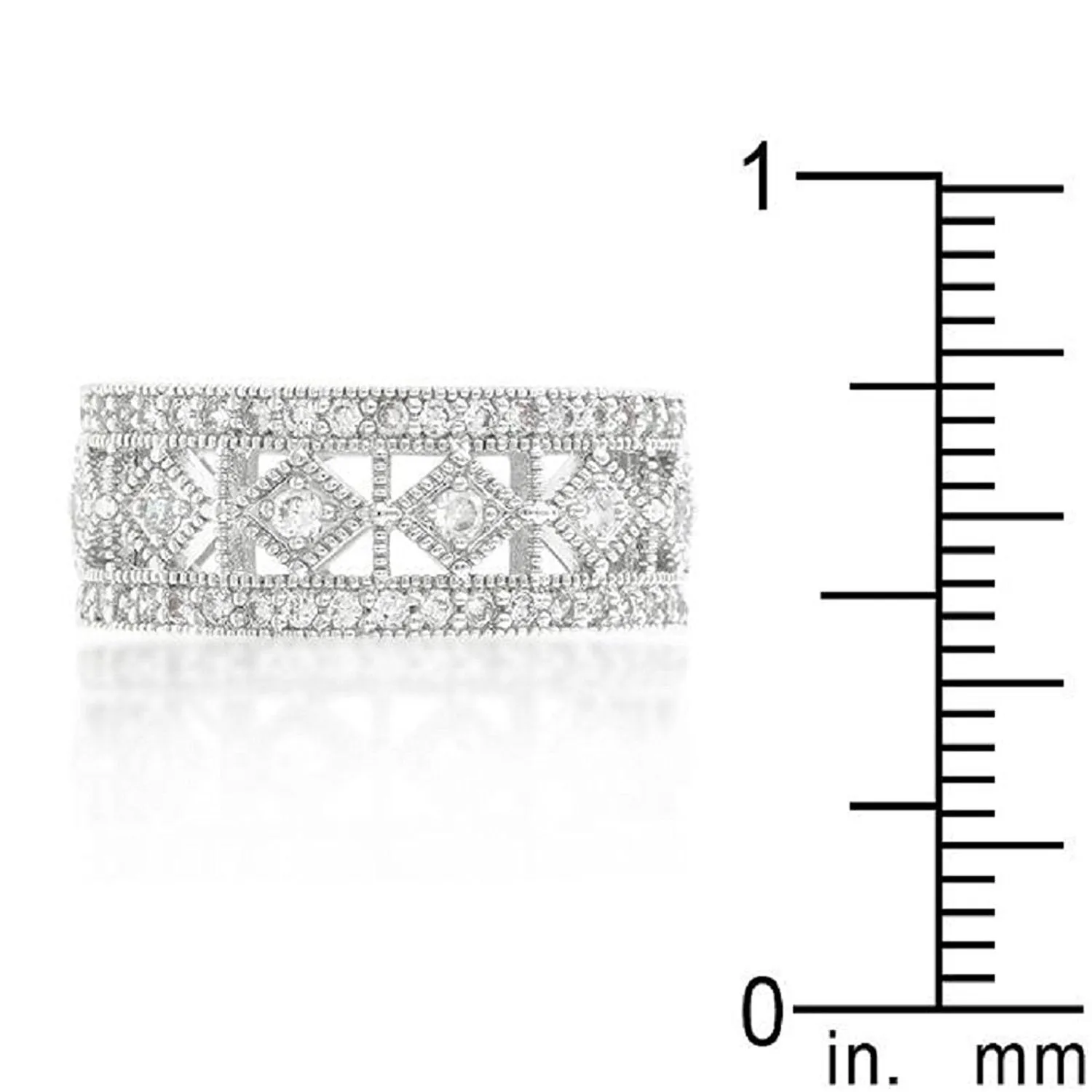 WildKlass Simple Classic Cubic Zirconia Band